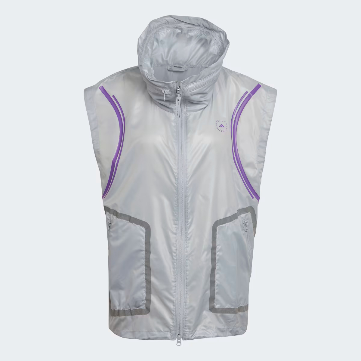 

Жилет женский Adidas by Stella McCartney TruePace Running, прозрачный агат