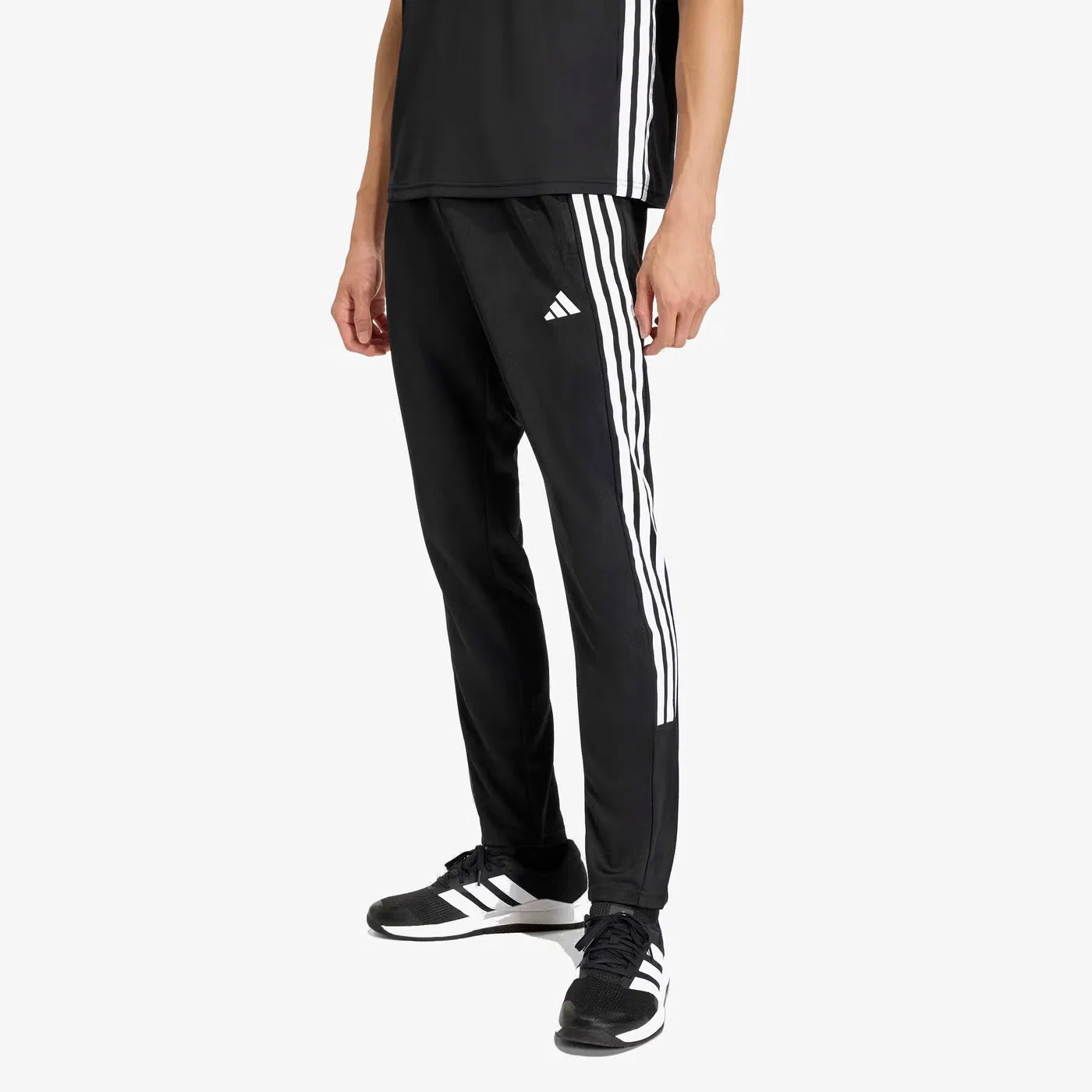 Брюки спортивные с лампасами Workout Essentials All-Set 3-Stripes Adidas, черный — фото 2