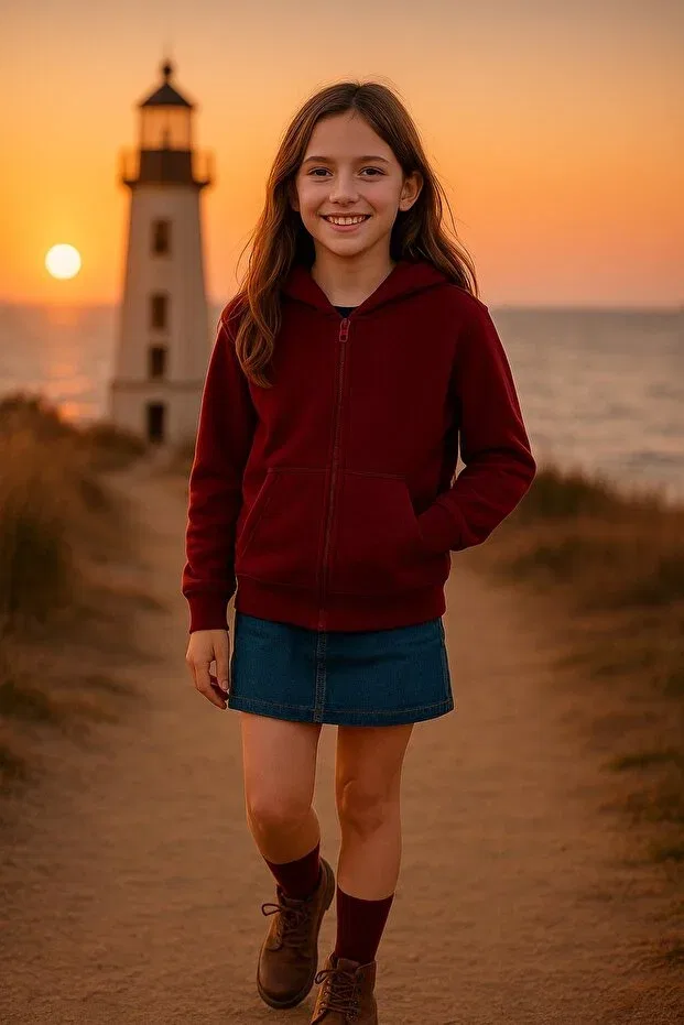 Детский кардиган с капюшоном Cloise, Burgundy