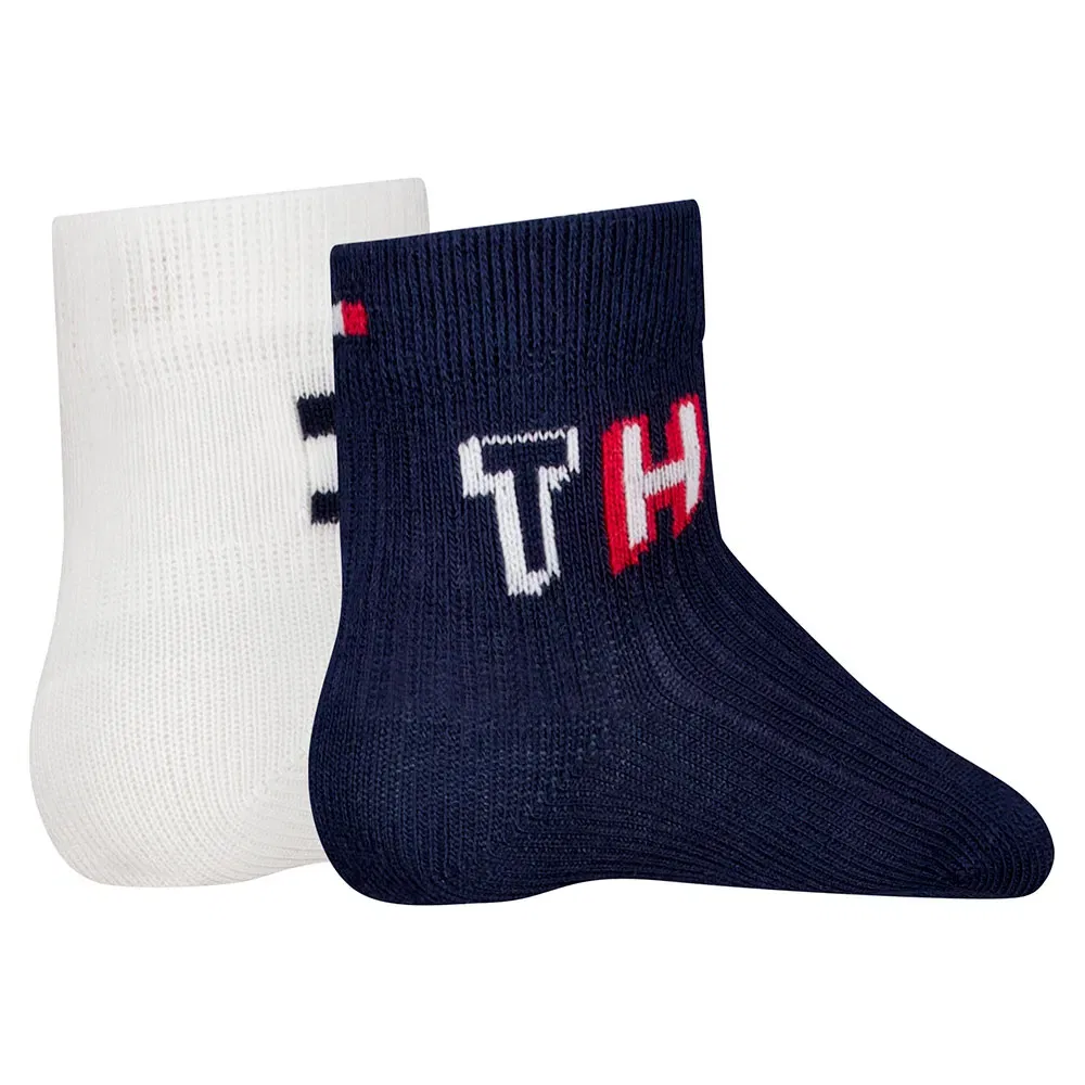 Детские носки для девочек с логотипом Tommy hilfiger, Blue — фото 2