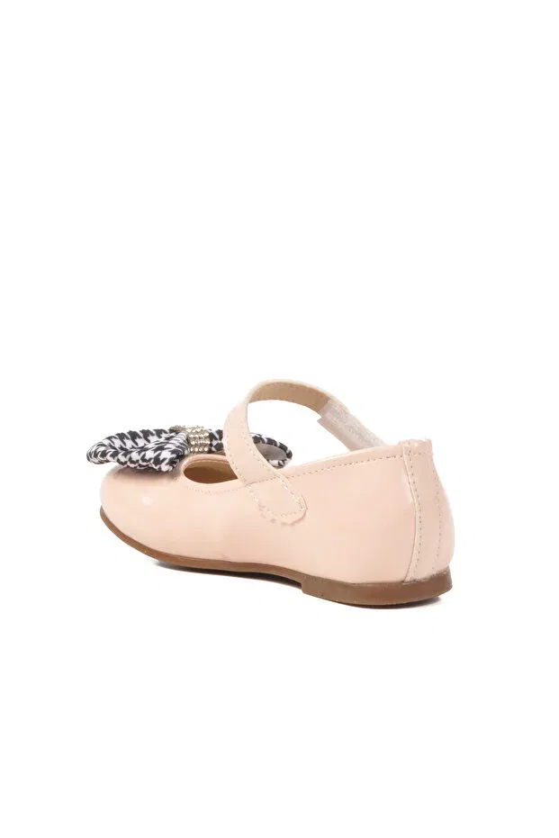 Детские балетки для девочек с принтом Powder Patent Leather Ribbon Lightweight Girls' Ballerinas 180 B Ayakmod, Powder Patent Leather — фото 4