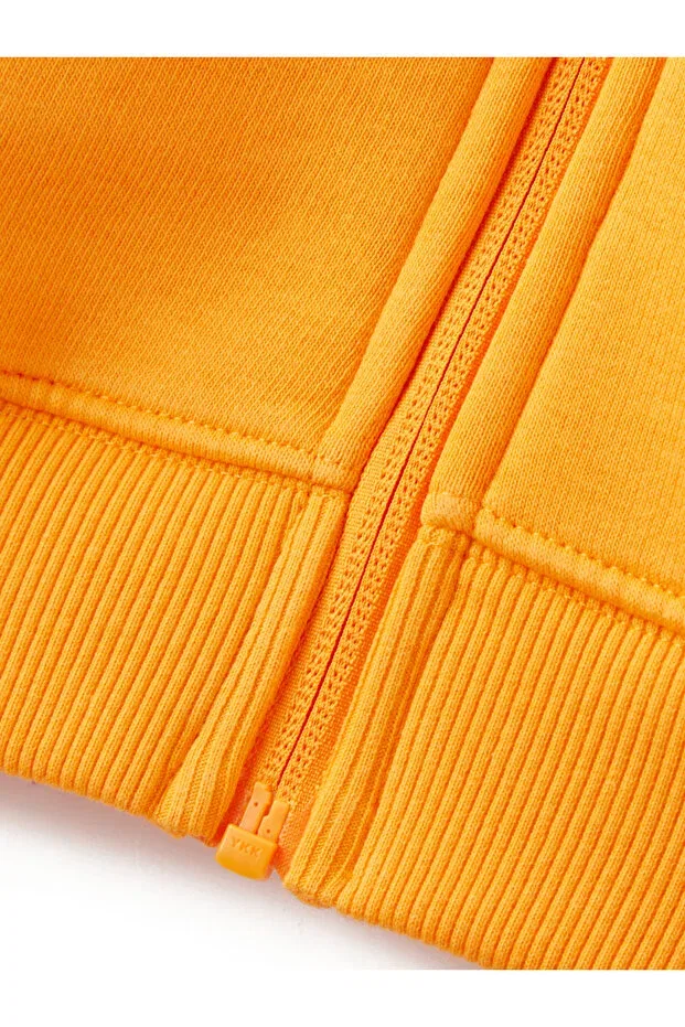 Детское худи для девочек на молнии с капюшоном Galatasaray puma kids zippered hooded sweatshirt 78291506 Gsstore, Yellow — фото 4