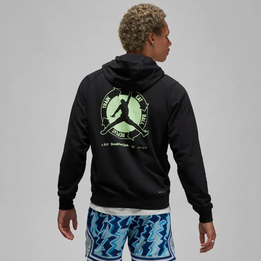 Спортивный свитшот с капюшоном с принтом Jordan Dri-Fit Sport Bc Graphic Fleece Hodie Nike, Разноцветный — фото 2