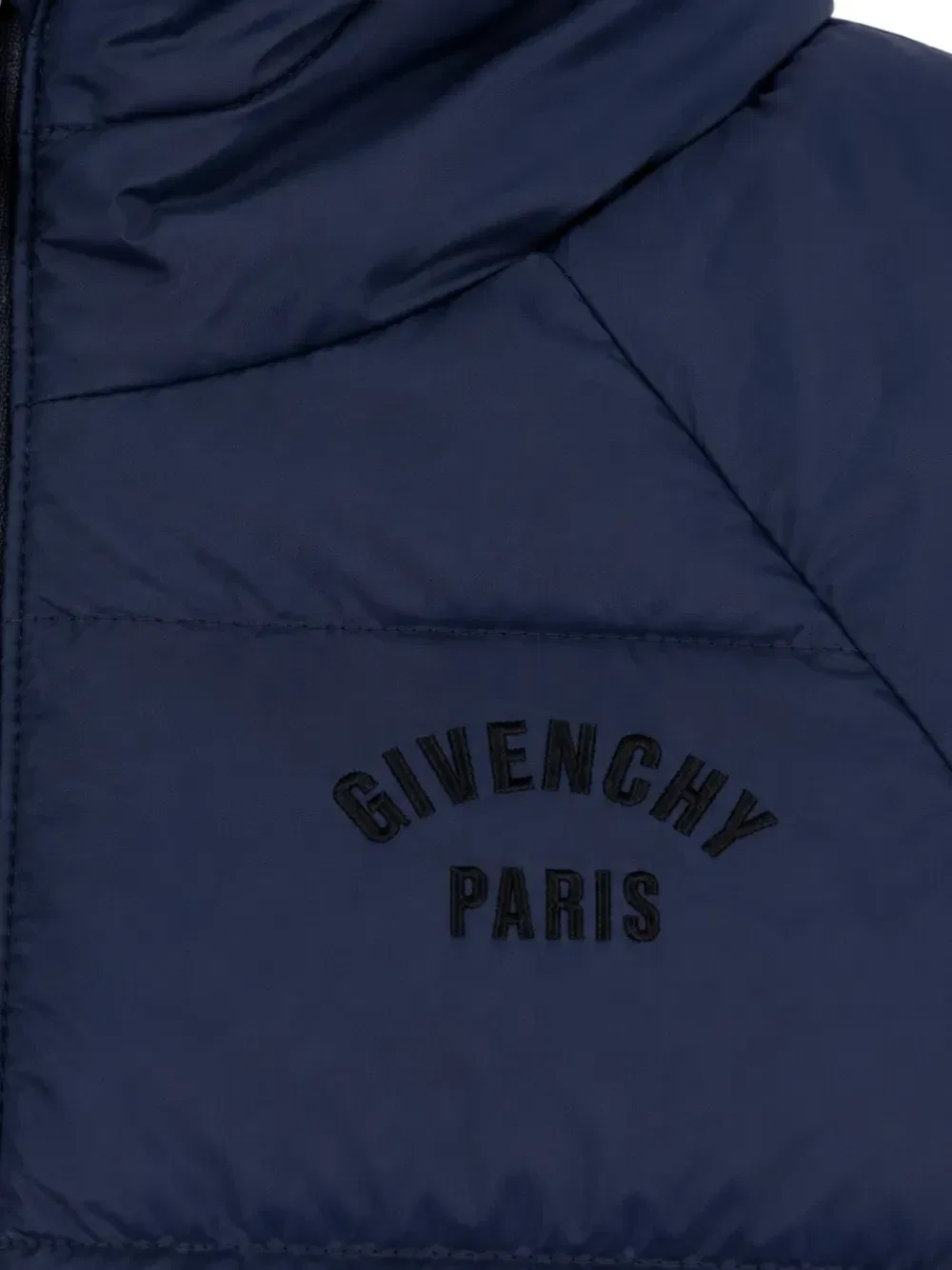 Куртка с вышивкой логотипа и набивкой Givenchy Kids, синий — фото 3