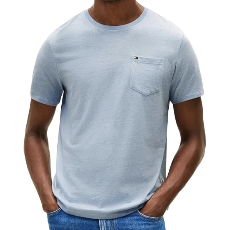 Мужская футболка с круглым вырезом Tommy Hilfiger, Light Blue