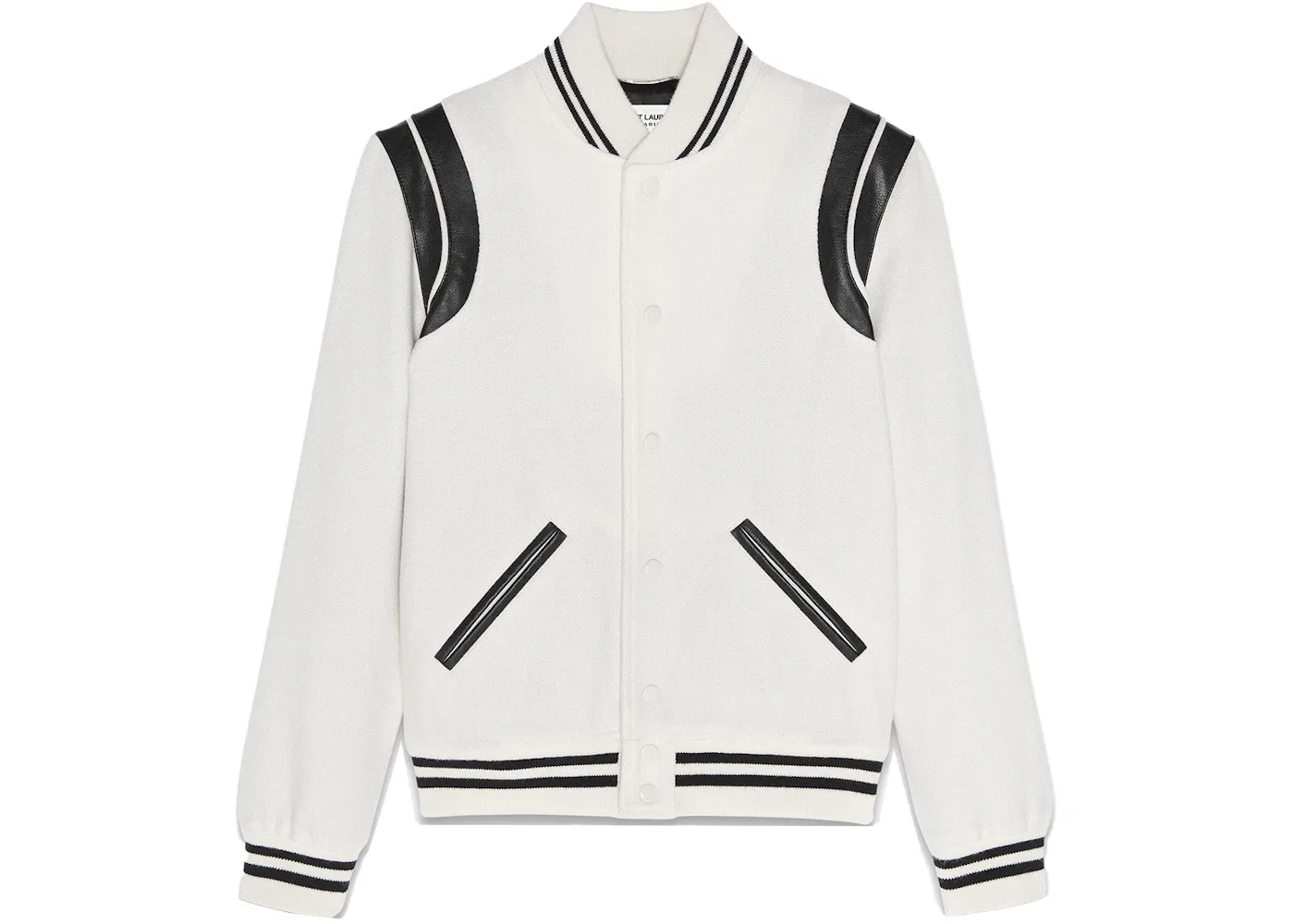 Мужская куртка с воротником-стойкой Teddy Jacket Saint Laurent, Neutral