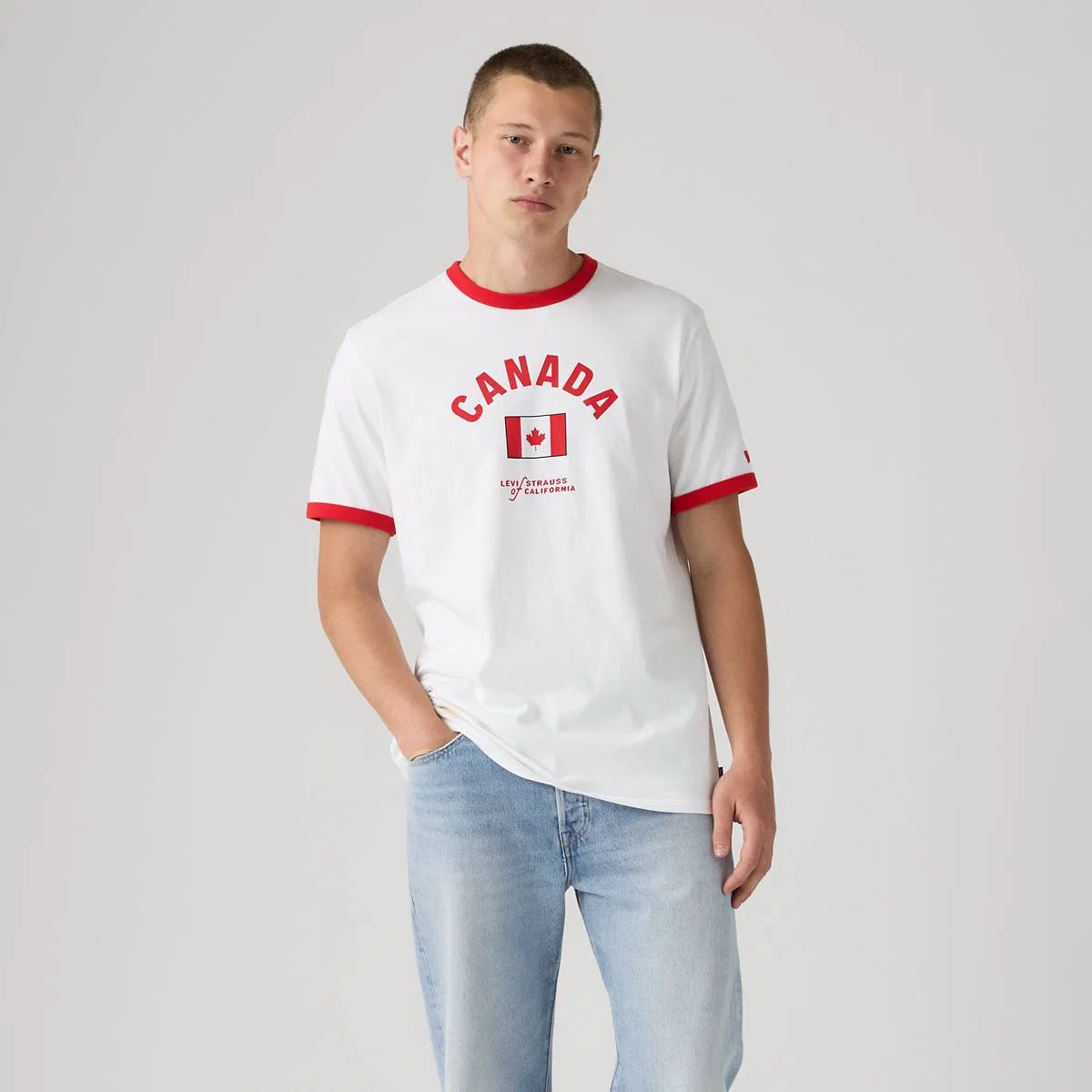 Канадская футболка с контрастной отделкой Levi's, Canada - Multi-Color — фото 3
