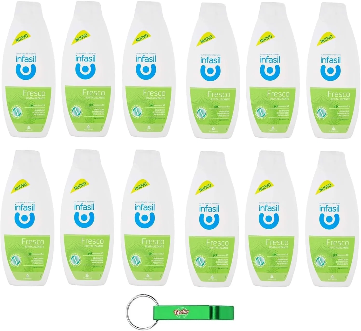 Гель для душа Infasil Fresh Shower Bath Revitalising, 12 шт по 500 мл, White Beni Culinari