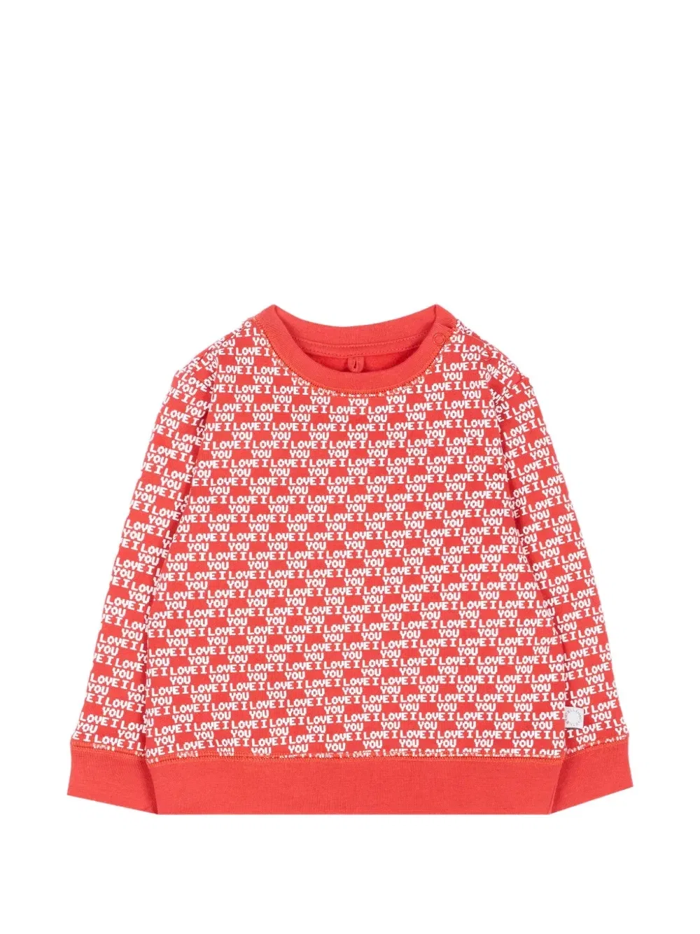 Хлопковый свитшот с надписью Stella Mccartney Kids, красный