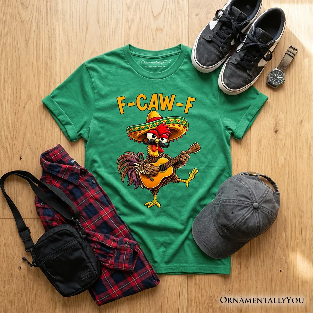 Детская футболка с принтом Youth Funny Fiesta Rooster OrnamentallyYou, Irish Green