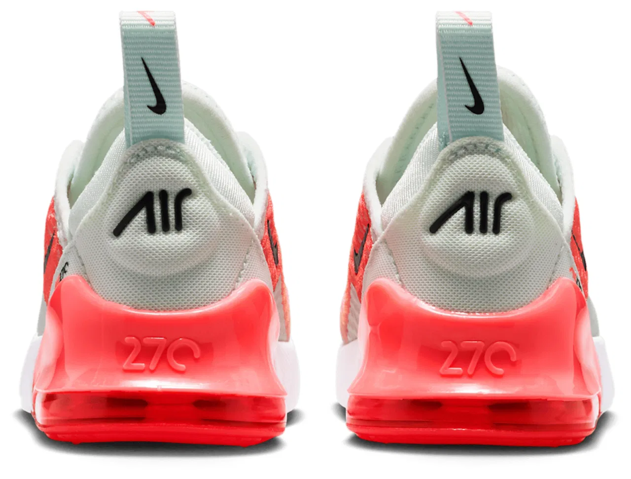 Кроссовки для девочек Air Max 270 RT Nike, цвет Barely Green/Black/Hot Lava — фото 3