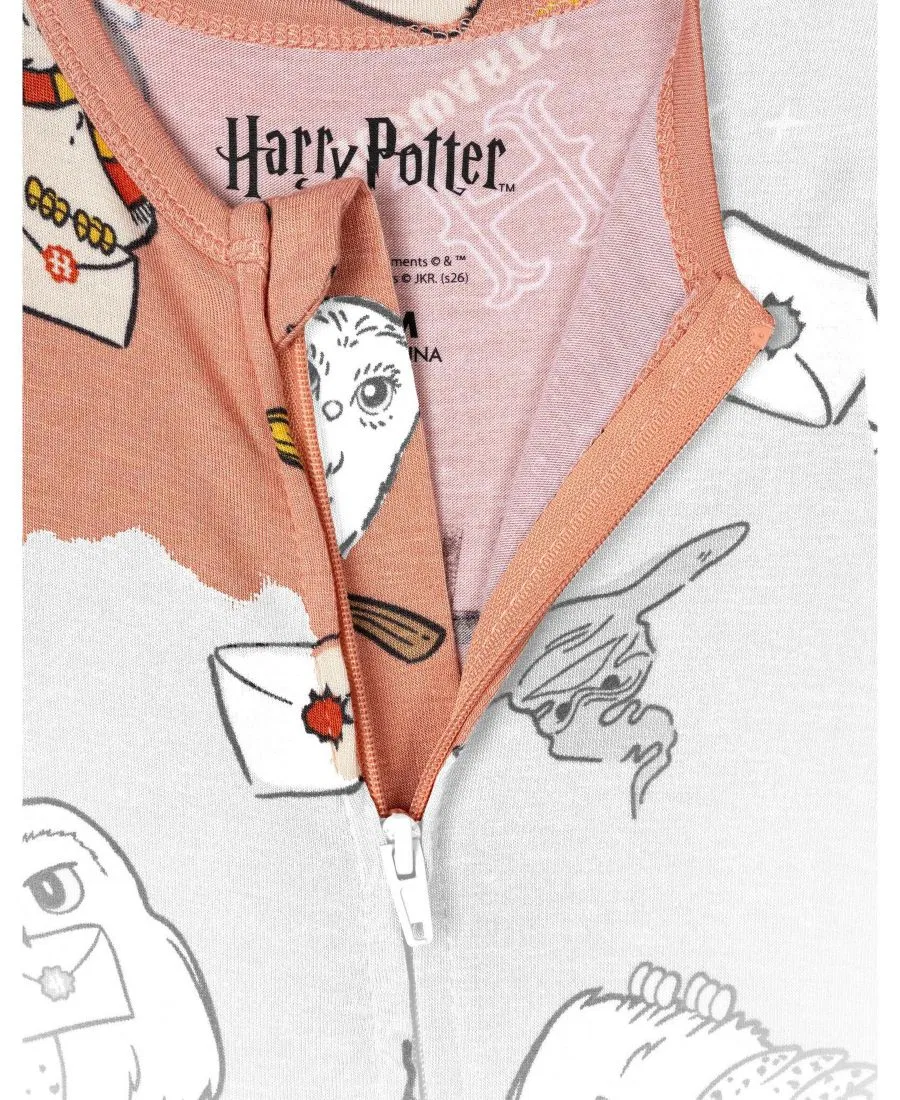 Детский боди-комбинезон с принтом Harry Potter, Hedwig rust — фото 2