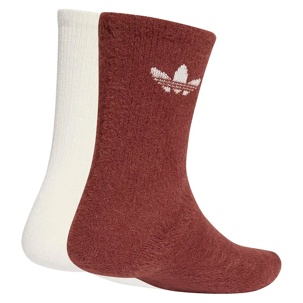 Носки Adidas Originals Fluffy crew socks 2 pairs, красный — фото 2