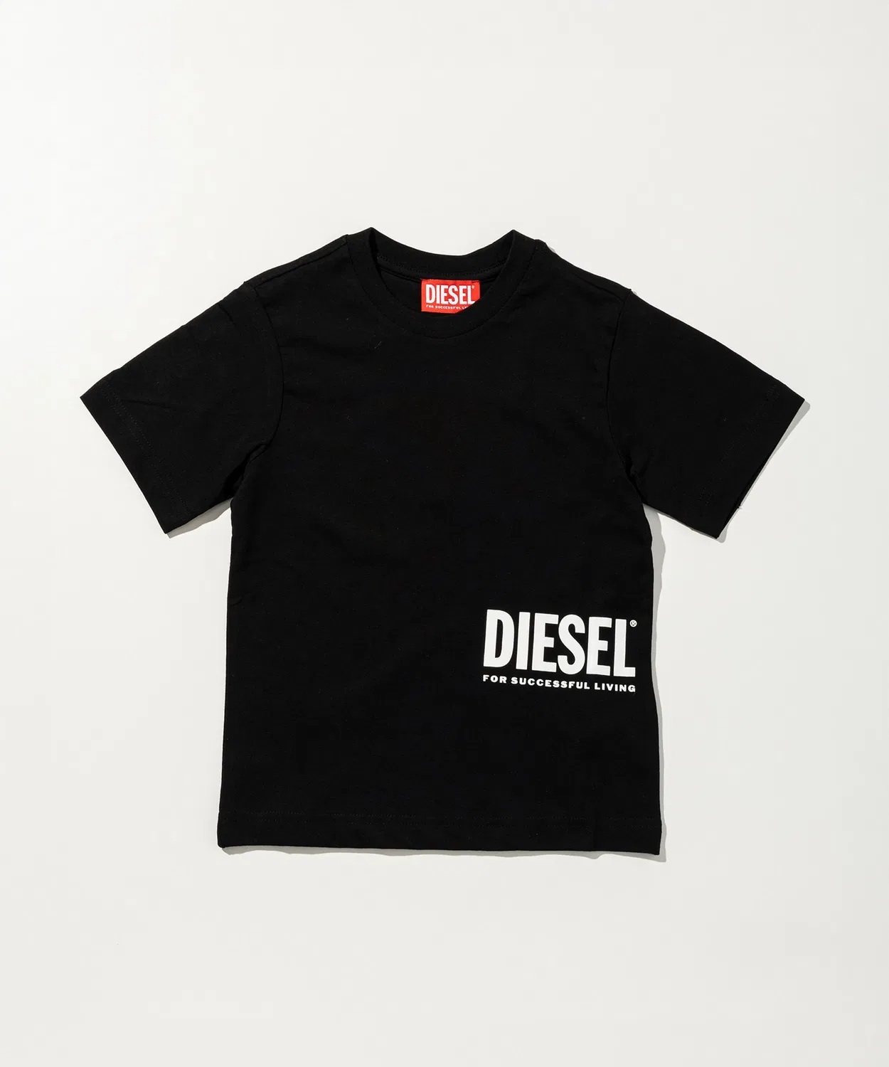 Детская футболка с коротким рукавом с принтом логотипа DIESEL KIDS, Белый — фото 4