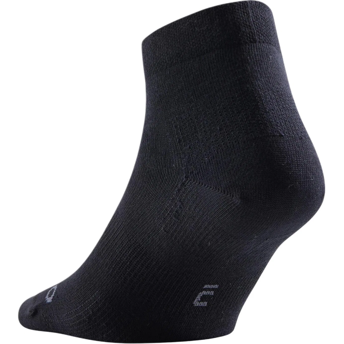 Детские носки-невидимки с длинным рукавом Black (3 Pack) DECATHLON, Black — фото 4