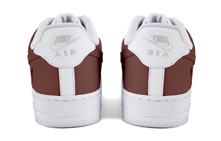 

Кроссовки Nike Air Force 1 Skateboarding Shoes Men Low-top Brown/White, коричневый