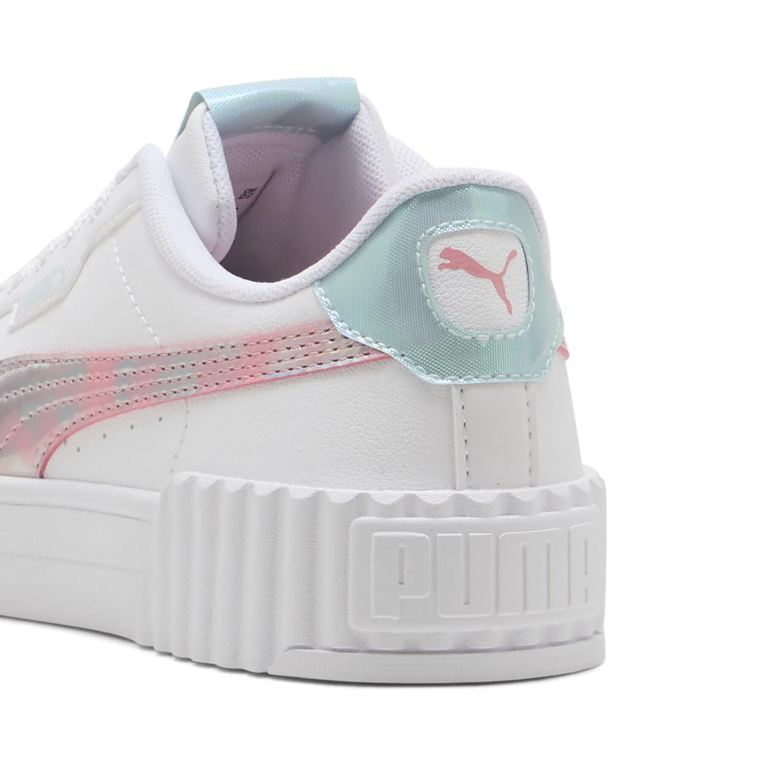 Детские кроссовки для девочек с блестками Carina 3.0 Space Belle Puma, Weiss Rosa — фото 2