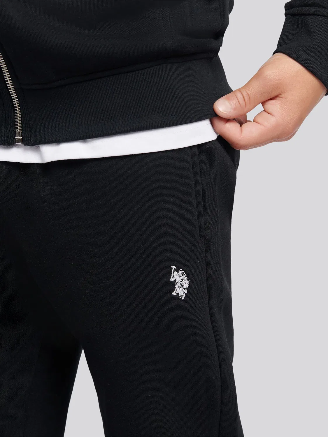Джоггеры Double Horsemen U.S. Polo Assn, черный — фото 3