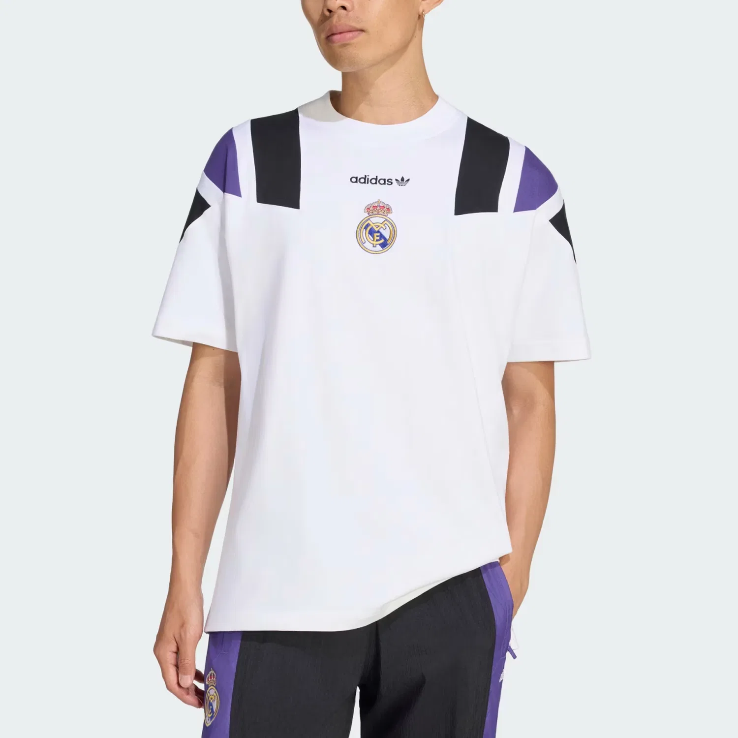 Мужская футболка с круглым вырезом Adidas Originals Real Madrid, White — фото 4