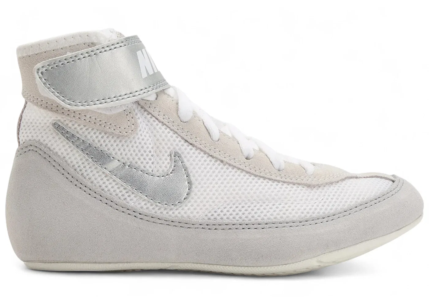 Детские кроссовки для мальчиков и девочек с вентиляцией Nike Speedsweep VII, White/Metallic Silver
