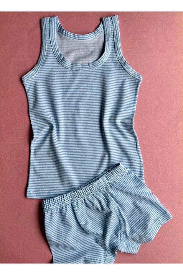 Детский комплект для мальчиков из хлопка Sailor Boy Victroy, Blue2 — фото 3