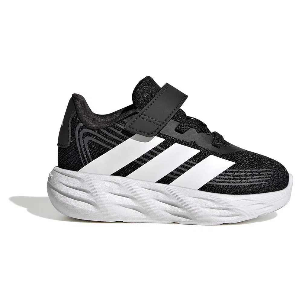 Детские кроссовки для девочек с эластичными шнурками Adidas Galaxy 8, Black