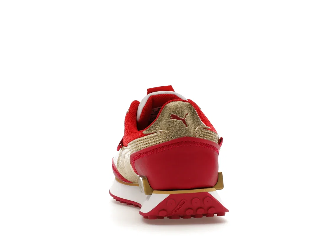 Детские кроссовки Lifestyle Puma Future Rider Glitz (GS) Puma, White/Persian Red/Team Gold — фото 4