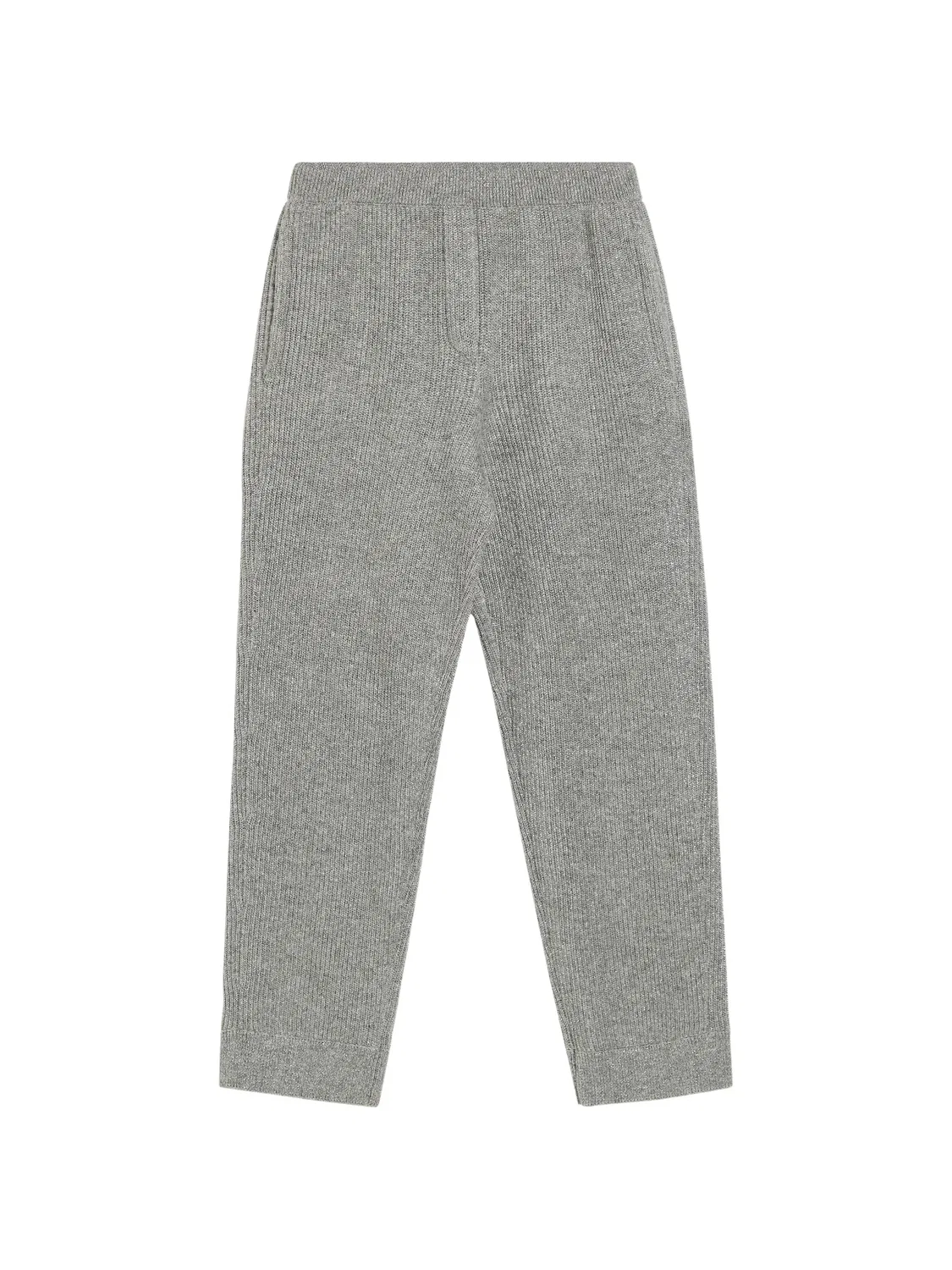 Брюки в рубчик Brunello Cucinelli Kids, серый
