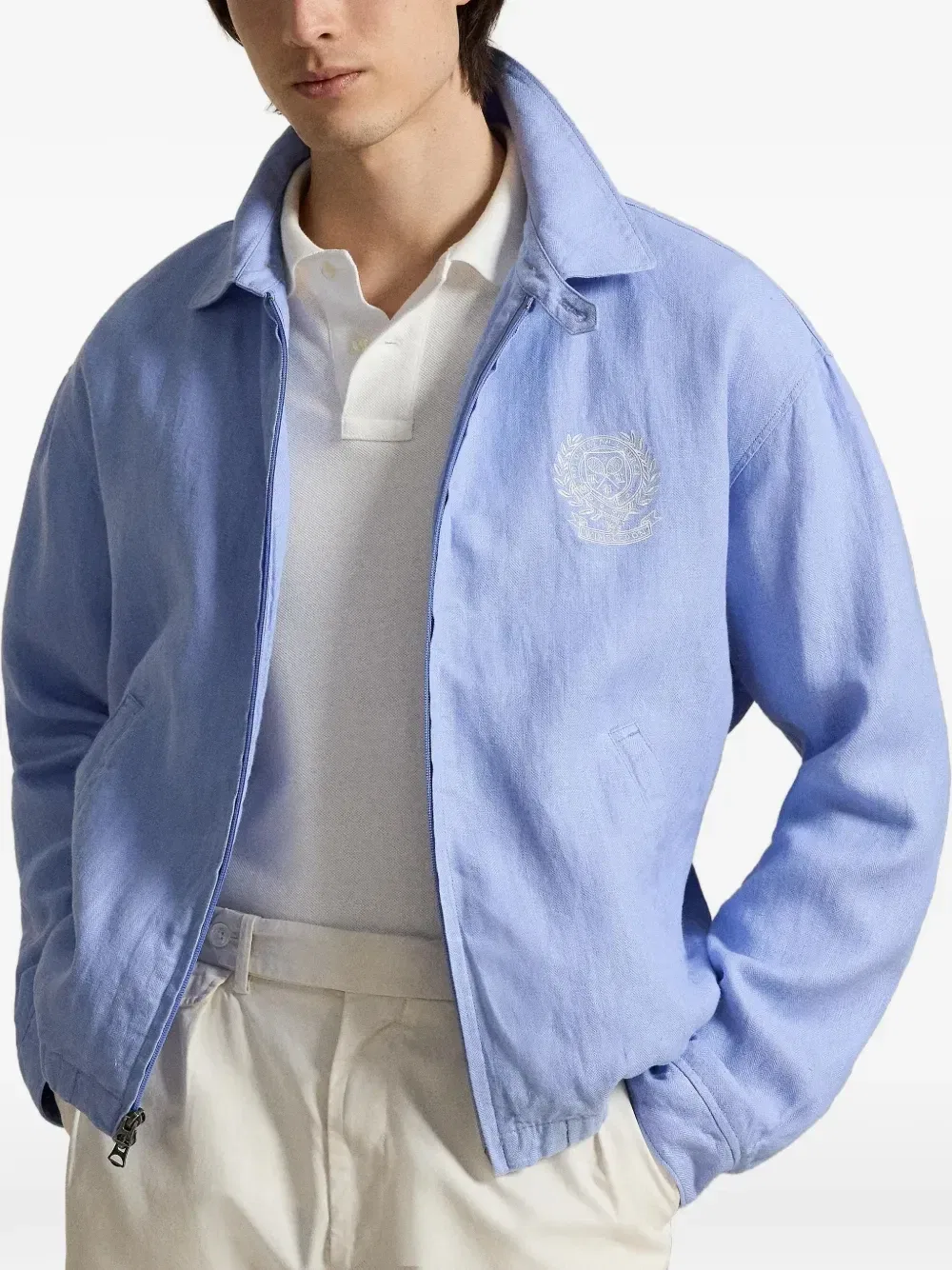 Куртка Wimbledon Bayport с вышивкой Polo Ralph Lauren, синий — фото 3