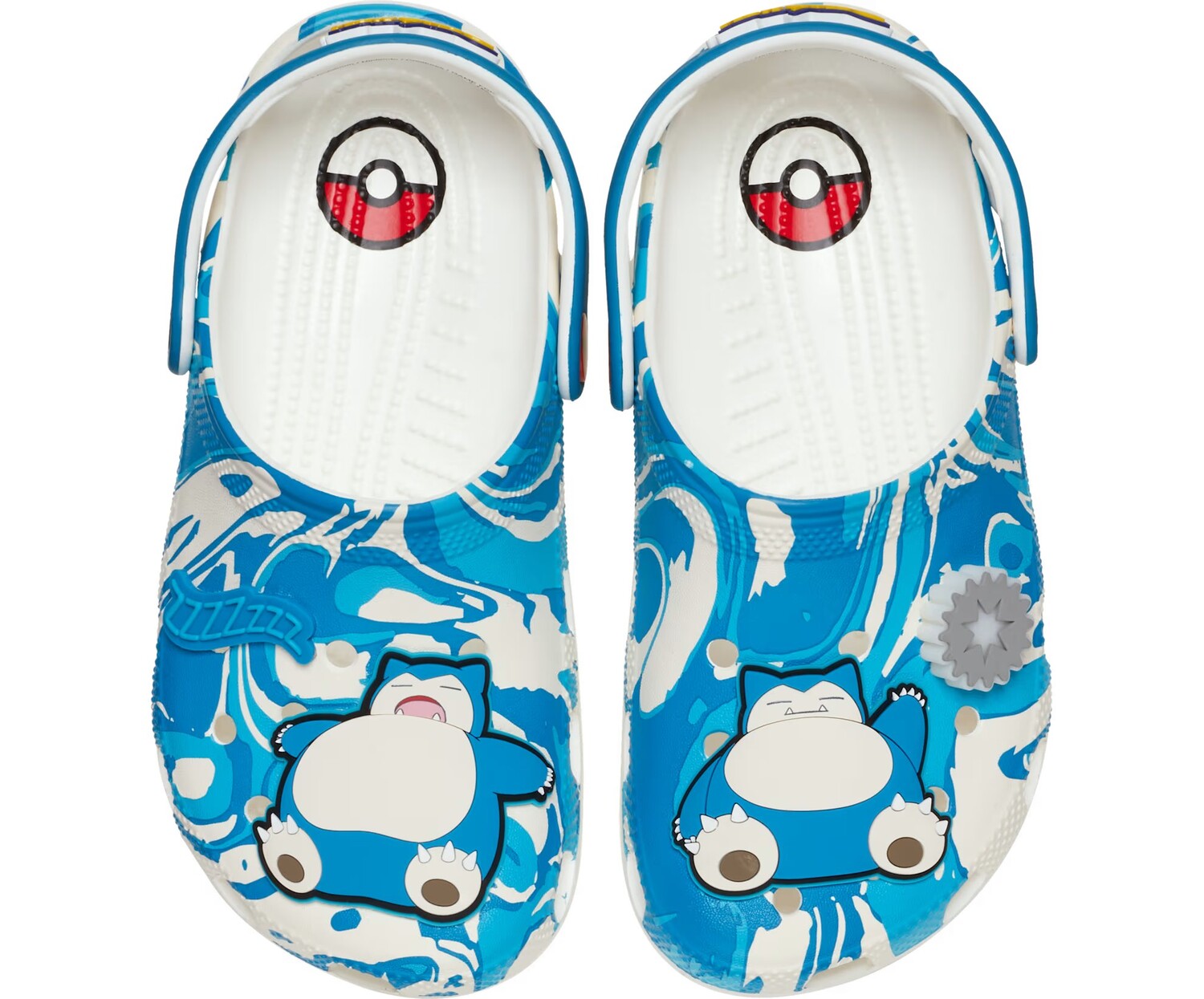 

Сабо детские Crocs Classic Clog x Pokémon, Snorlax, голубой