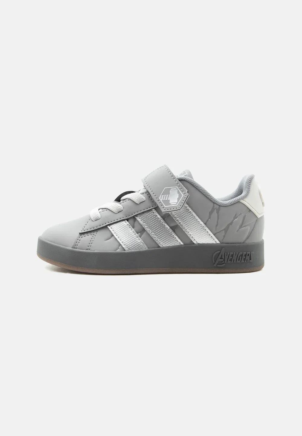 Кроссовки Grand Court Avengers унисекс Adidas Performance, Grey Three/Silver-Coloured Metallic/Grey One