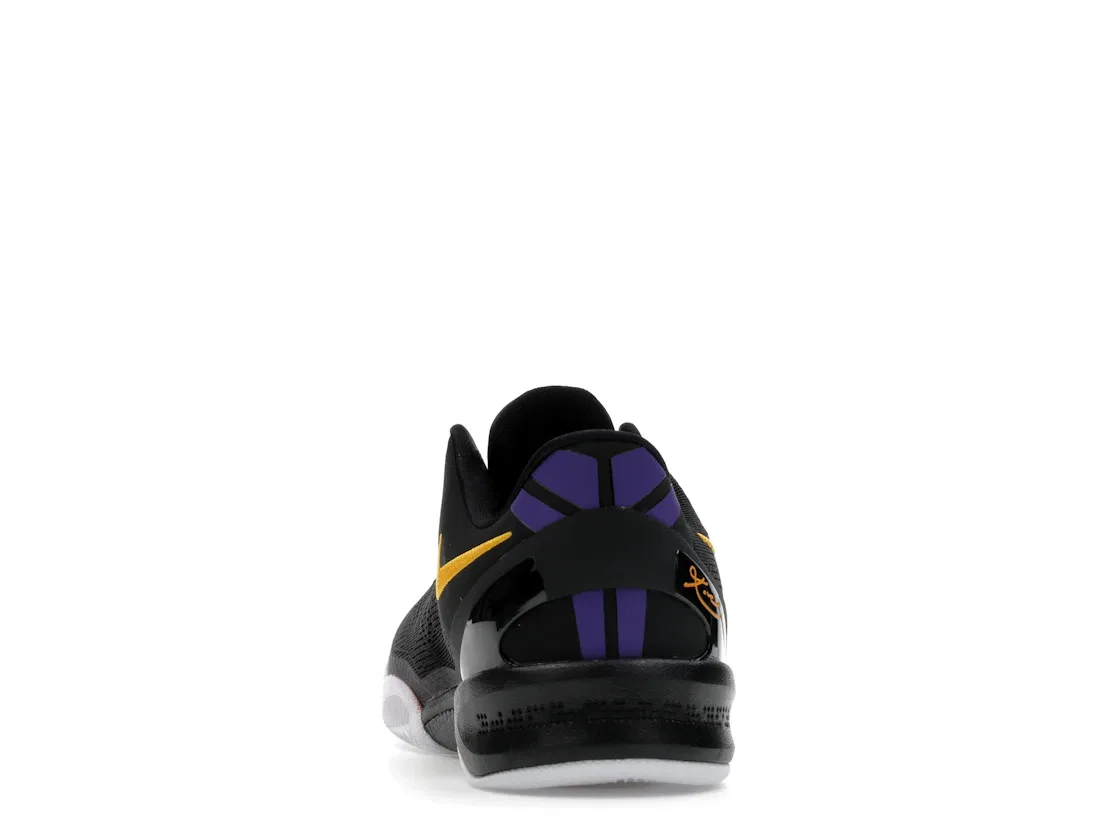Детские кроссовки баскетбольные с дизайном Lakers Away Nike Kobe 8, Black/University Gold/White/Court Purple — фото 4