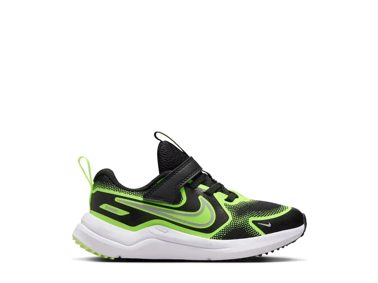 Кроссовки Cosmic Runner, детские, Nike, черно-зеленые