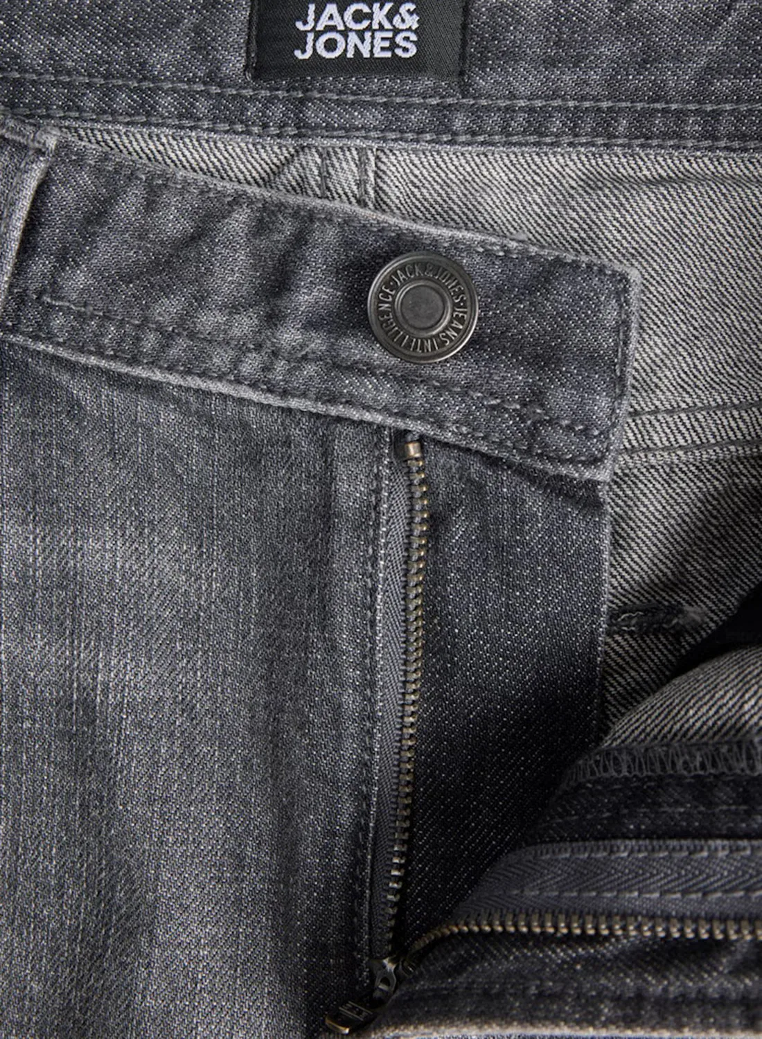 Шорты джинсовые с карманами JJITONY JJORIGINAL Jack & Jones Junior, серый — фото 3