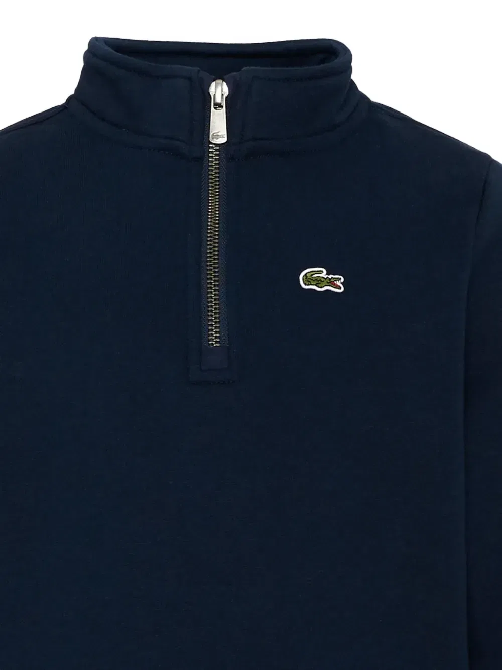 Свитшот с воротником на молнии Lacoste Kids, синий — фото 3