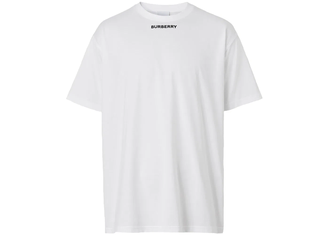 Мужская футболка оверсайз с графическим принтом Burberry, White/Black