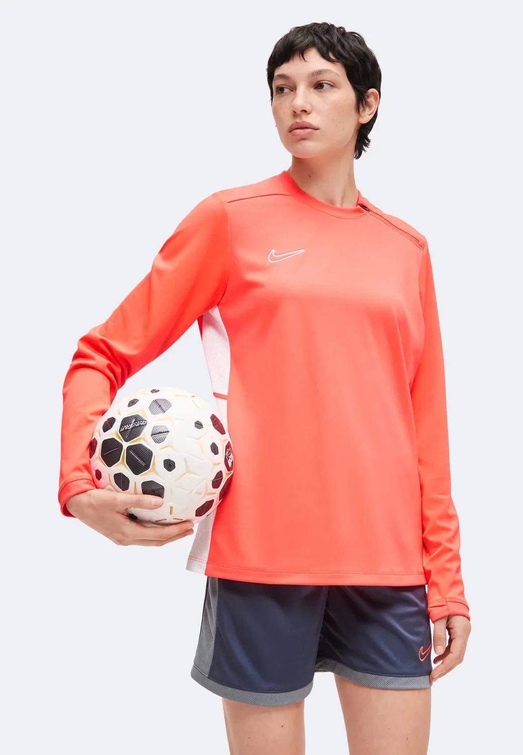 Футболка с длинными рукавами Acd25 crew Nike Performance, Bright Crimson/White — фото 4