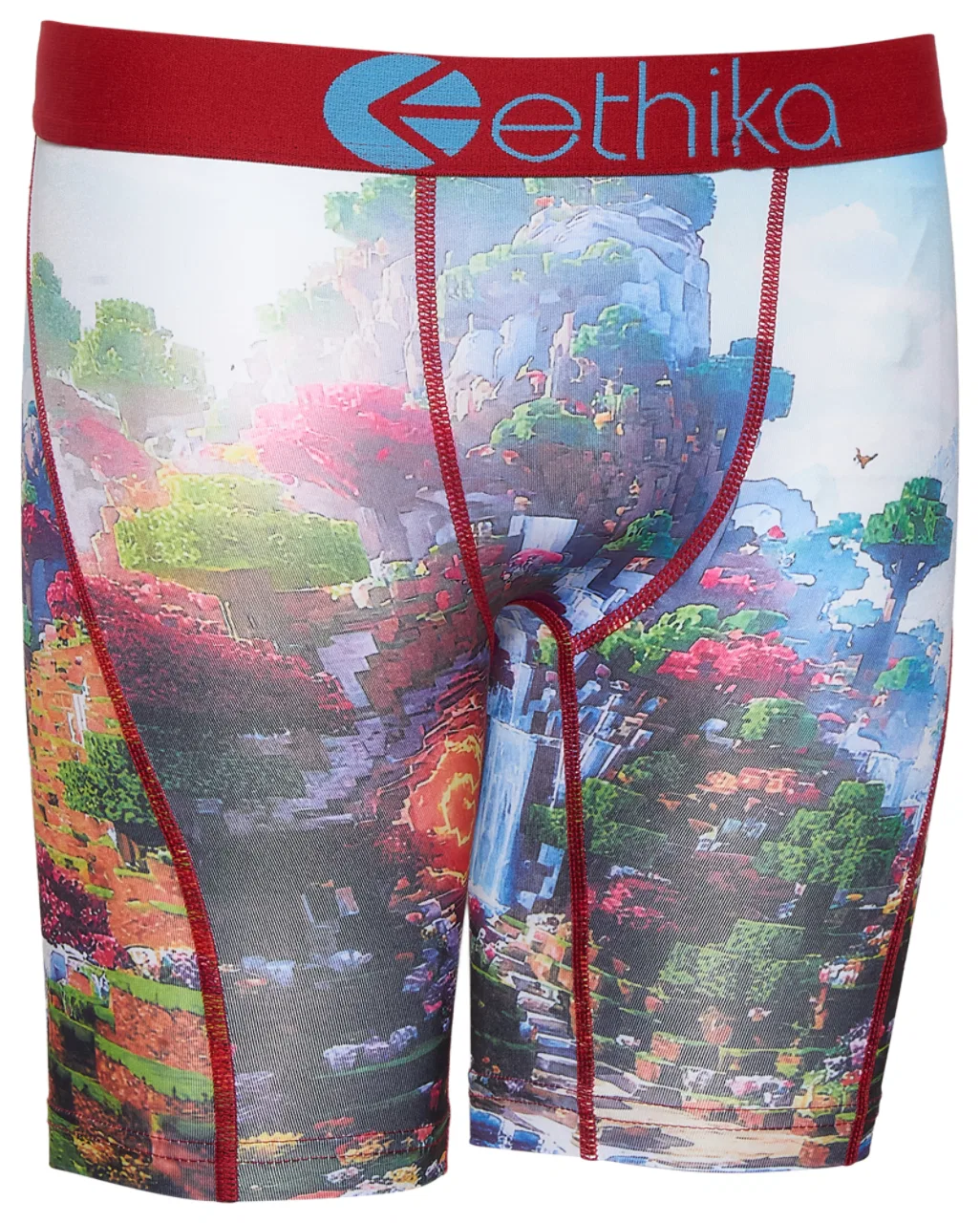 Детские трусы для мальчиков с четырехсторонней растяжимостью Graphic Briefs Ethika, синий/красный — фото 3