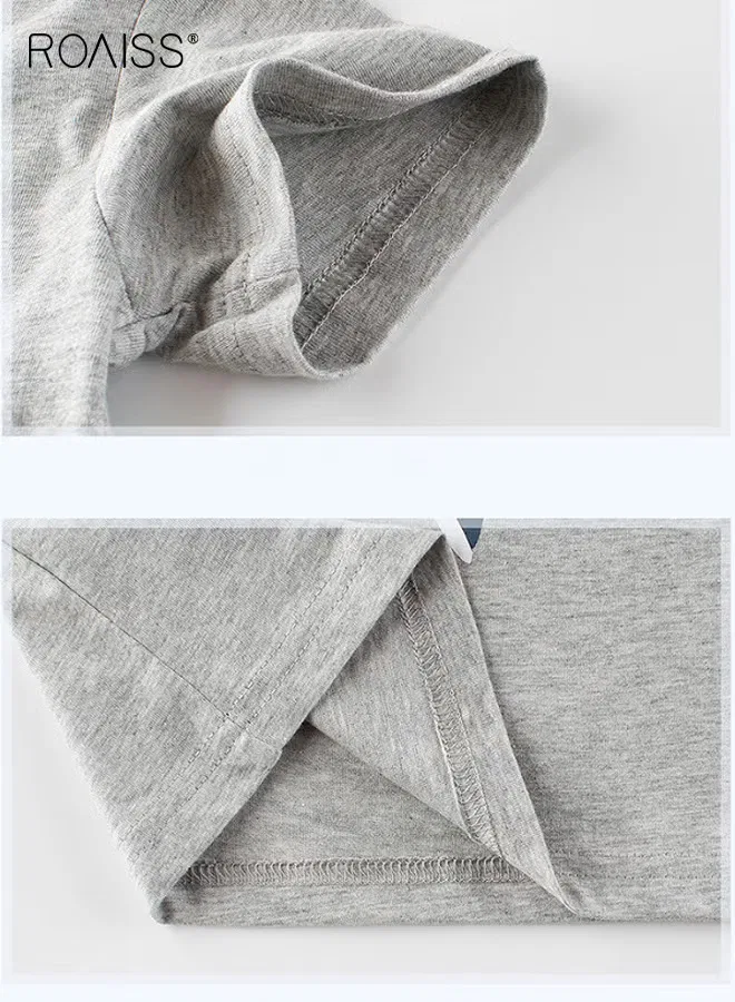 Футболка с принтом акулы для мальчиков Roaiss, тип 4 — фото 4