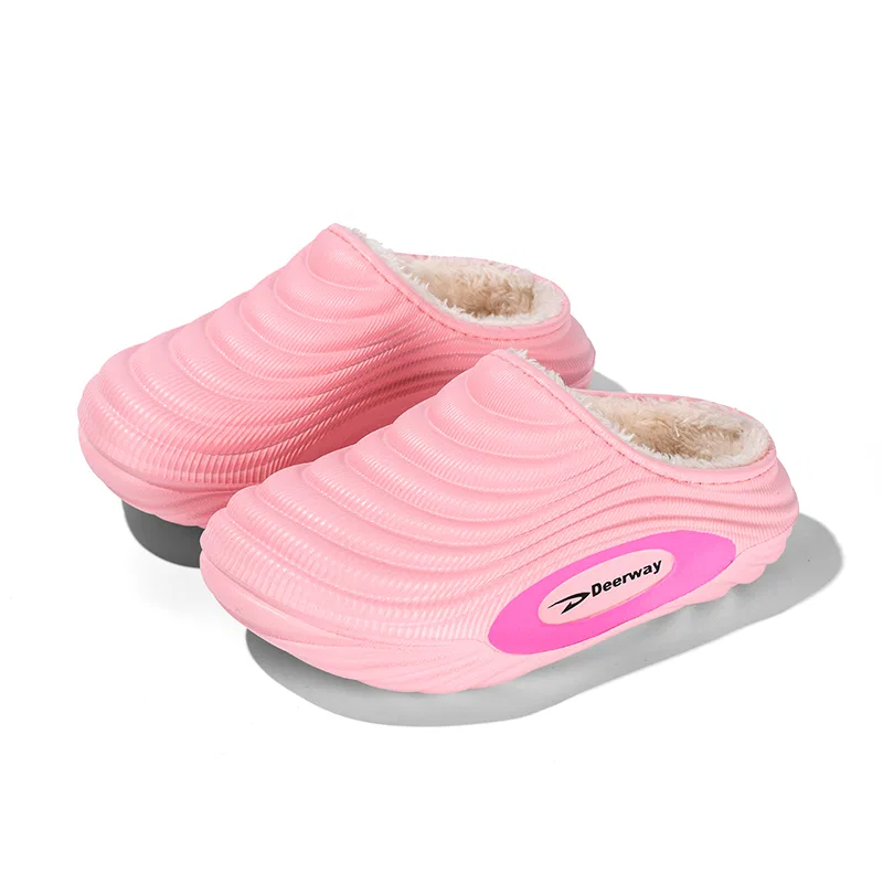 Детские тапочки с мехом Fruit Green Cotton Slipper DEERWAY, Fruit Green Cotton Slipper — фото 4