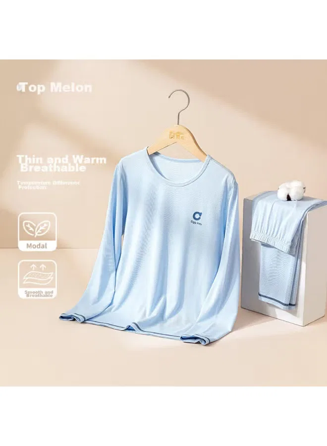 Комплект домашней одежды с длинным рукавом для мальчика Dggkids Top Melon, синий