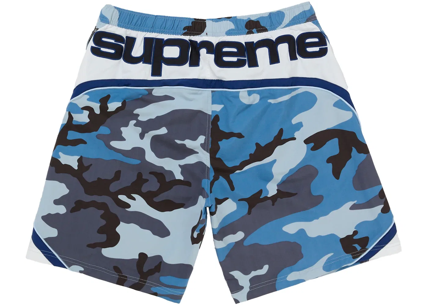 Мужские шорты с панельным принтом Supreme, Blue Camo — фото 2