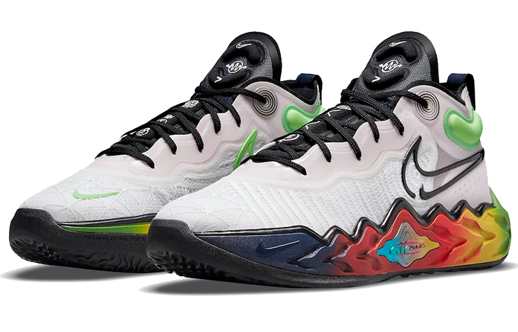 Кроссовки Nike Air Zoom GT Run, белый/зеленый/красный — фото 3