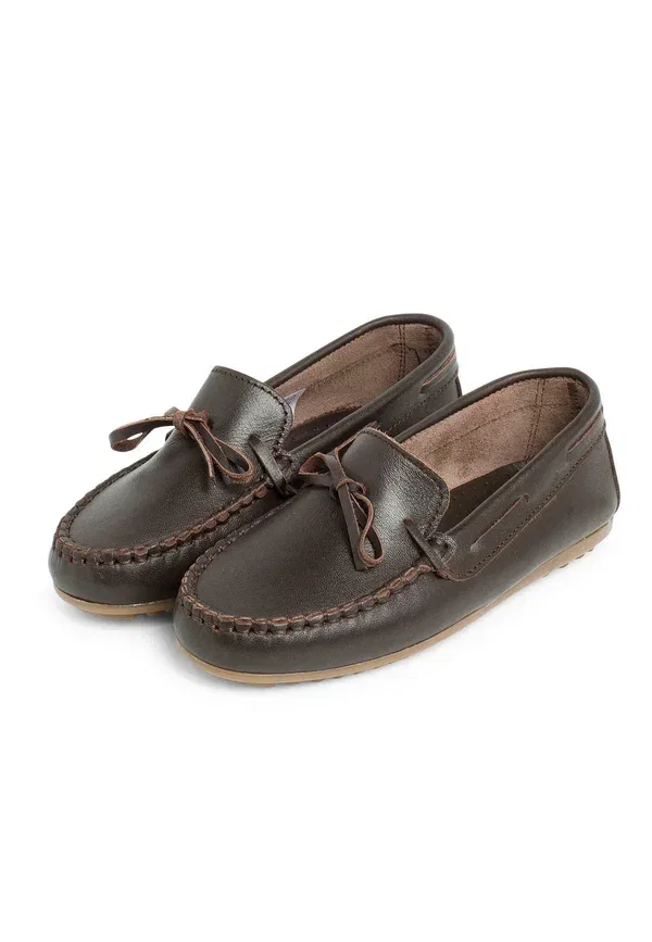 Ботинки кожаные Moccasin Pisamonas Marron, коричневый — фото 2