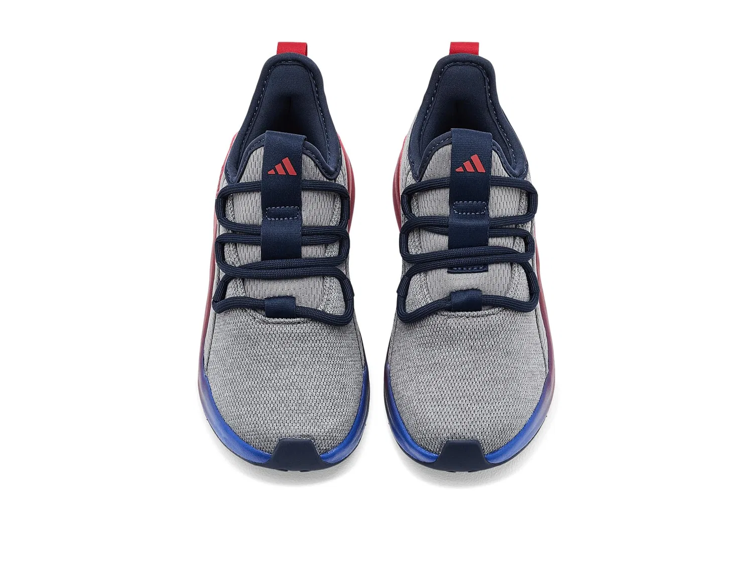 Кроссовки Lite Racer Adapt 8.0 (для маленьких и больших детей) Adidas Kids, Grey/Lucid Red/Team Royal Blue — фото 3