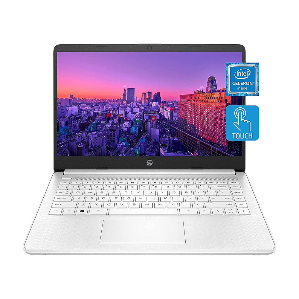 

Ноутбук HP 14-dq0080nr, 14" HD Сенсорный, 4Гб/64Гб, Celeron N4020, белый, английская клавиатура