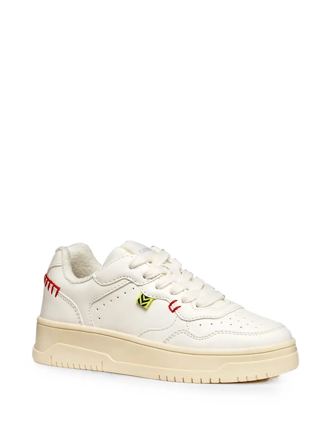 Кроссовки Lestrella с декоративной строчкой Geox Kids, белый