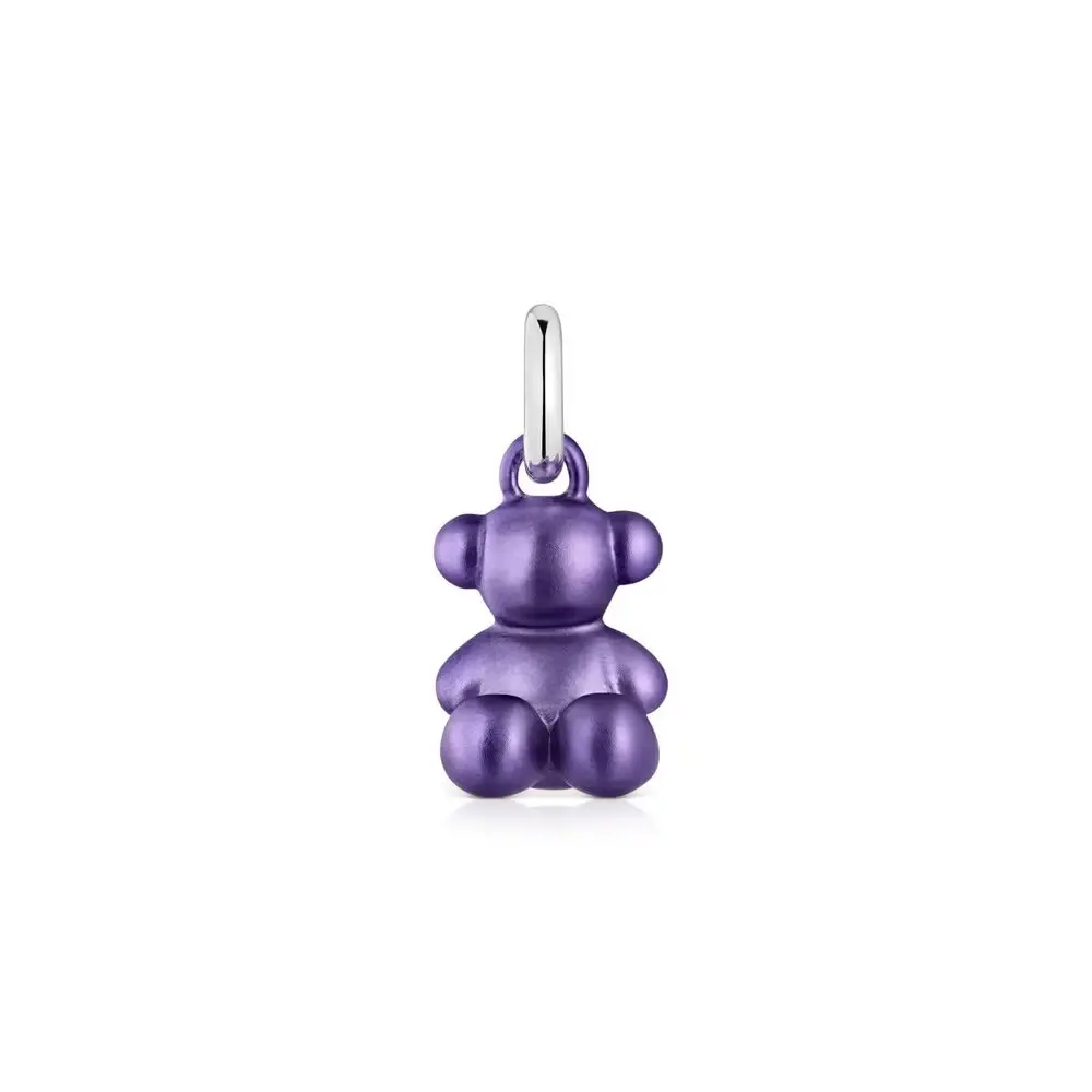 

Подвеска Tous Small Two-tone Bold Bear, серебро/сталь/сиреневый