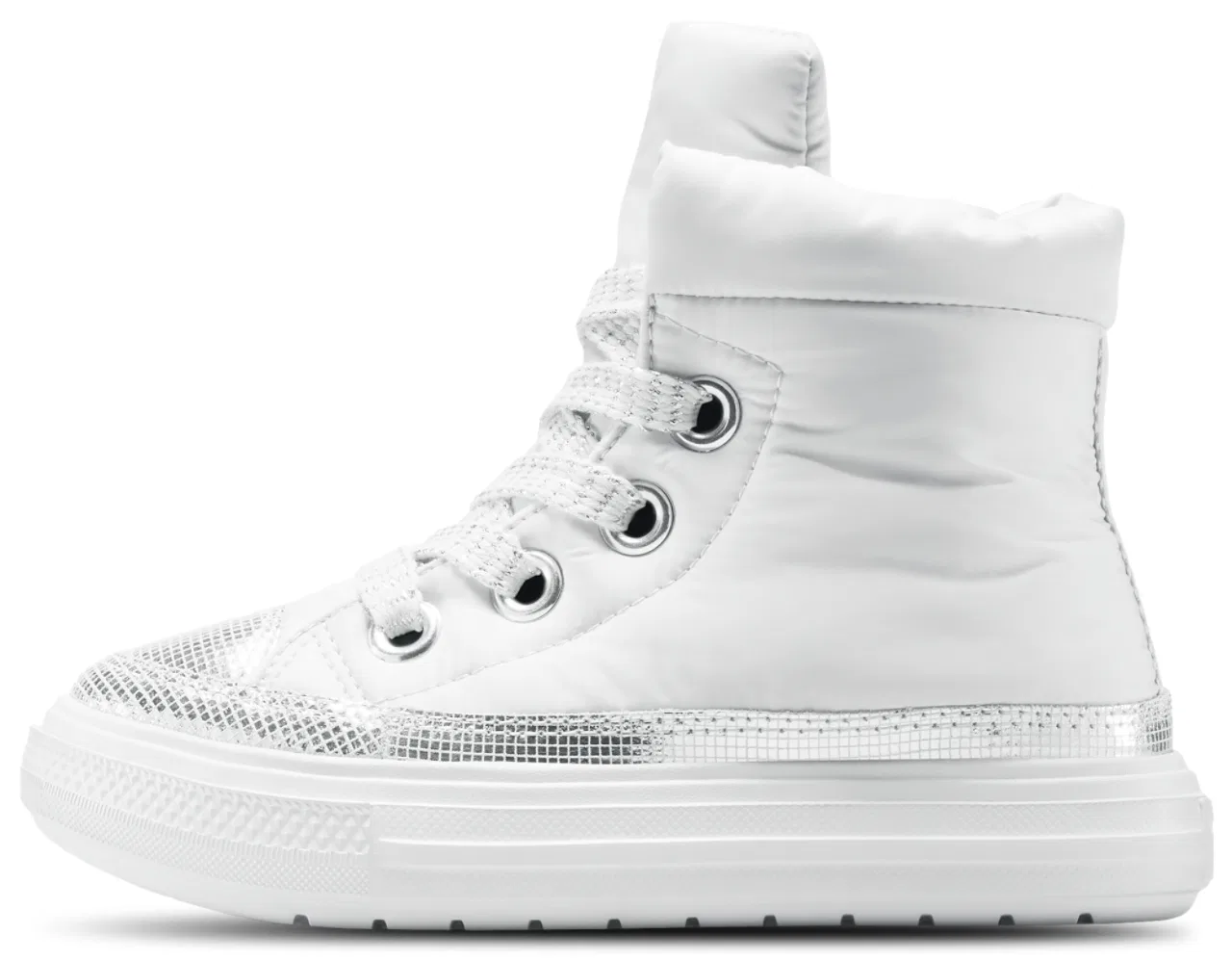Ботинки для девочек Chuck Taylor All Star Elements High Converse, цвет Barely Grey/Silver/Black — фото 3