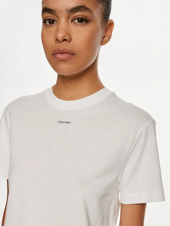 Футболка regular fit Nano Logo Calvin Klein, белый — фото 4
